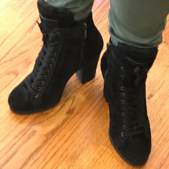 prada orange and black boots